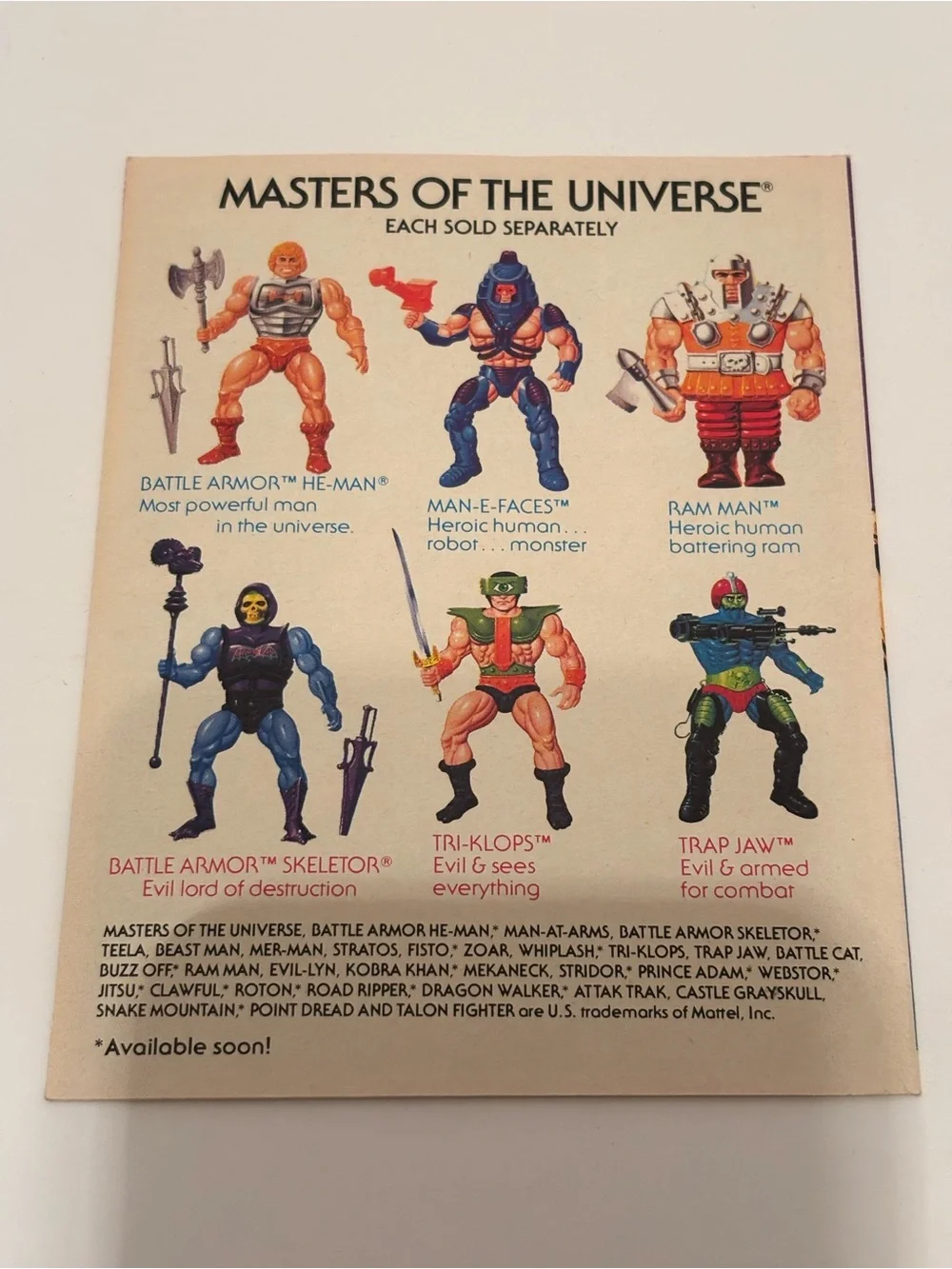 He-Man Mini Comic - Skeletor's Dragon-  Masters of the Universe Vintage 1984